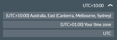 Time Zone Options